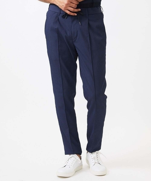 MICHEL KLEIN HOMME (ミッシェルクランオム)の「ワンタックイージーパンツ(スラックス・メンズ・ブラック/ライトグレー/ネイビー・MEDIUM/LARGE/X-LARGE)」の21枚目の写真
