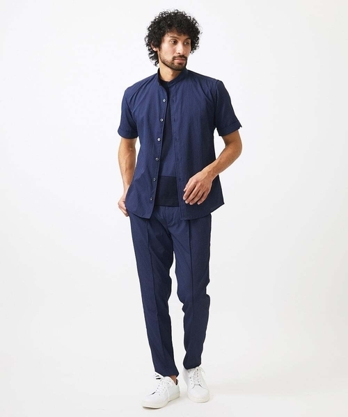 MICHEL KLEIN HOMME (ミッシェルクランオム)の「ワンタックイージーパンツ(スラックス・メンズ・ブラック/ライトグレー/ネイビー・MEDIUM/LARGE/X-LARGE)」の20枚目の写真