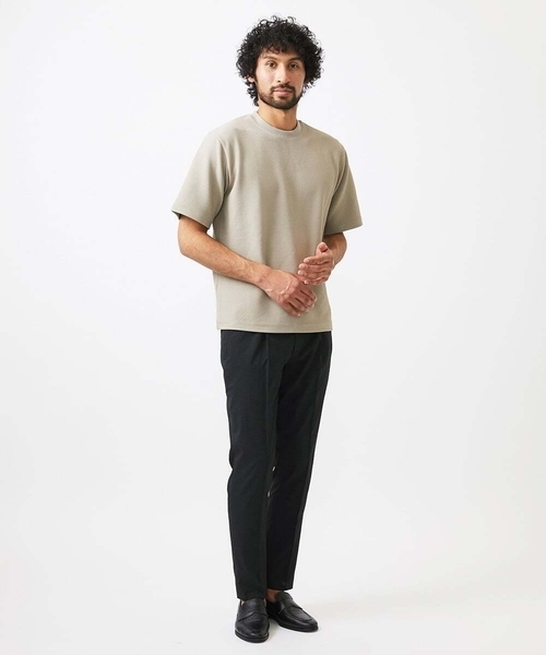 MICHEL KLEIN HOMME (ミッシェルクランオム)の「ワンタックイージーパンツ(スラックス・メンズ・ブラック/ライトグレー/ネイビー・MEDIUM/LARGE/X-LARGE)」の15枚目の写真