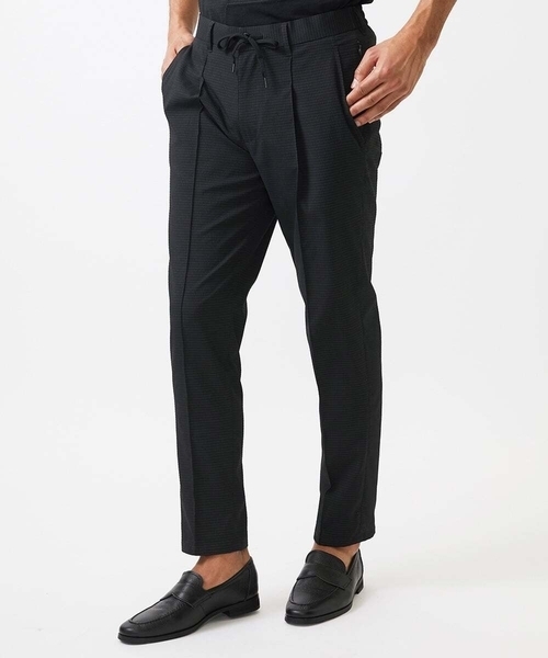 MICHEL KLEIN HOMME (ミッシェルクランオム)の「ワンタックイージーパンツ(スラックス・メンズ・ブラック/ライトグレー/ネイビー・MEDIUM/LARGE/X-LARGE)」の14枚目の写真