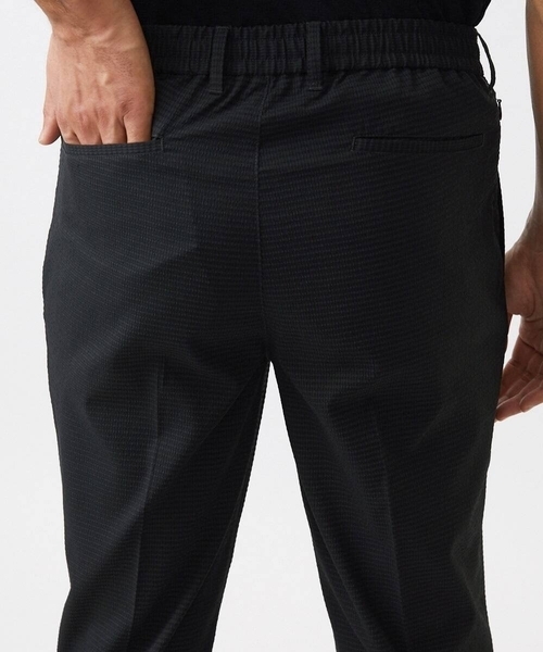 MICHEL KLEIN HOMME (ミッシェルクランオム)の「ワンタックイージーパンツ(スラックス・メンズ・ブラック/ライトグレー/ネイビー・MEDIUM/LARGE/X-LARGE)」の11枚目の写真