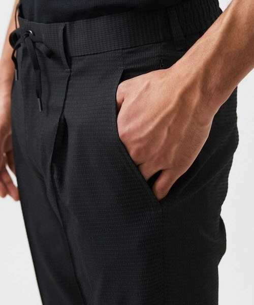 MICHEL KLEIN HOMME (ミッシェルクランオム)の「ワンタックイージーパンツ(スラックス・メンズ・ブラック/ライトグレー/ネイビー・MEDIUM/LARGE/X-LARGE)」の9枚目の写真