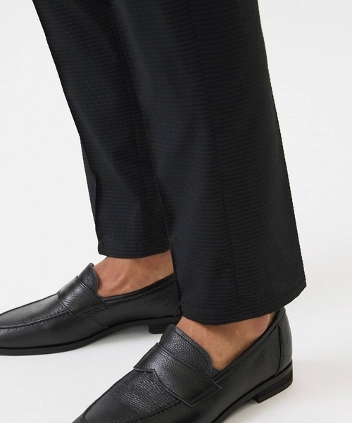 MICHEL KLEIN HOMME (ミッシェルクランオム)の「ワンタックイージーパンツ(スラックス・メンズ・ブラック/ライトグレー/ネイビー・MEDIUM/LARGE/X-LARGE)」の8枚目の写真
