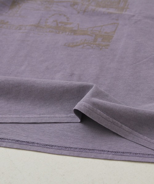 CUBE SUGAR（キューブシュガー）の「26/-OE天竺ピグメント染めノースリーブプルオーバー（Tシャツ/カットソー・レディース・ピンク/スミクロ/パープル/ナチュラル・M）」の19枚目の写真