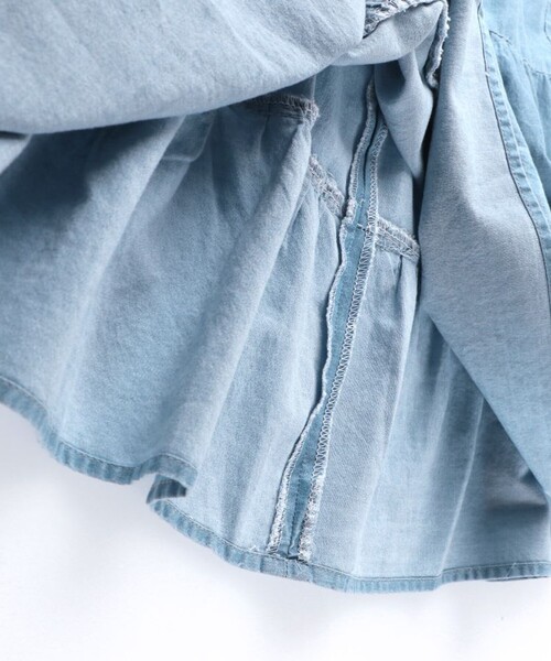 EDWIN（エドウィン）の「【Ou? by EDWIN】デニムティアードワンピース（ワンピース・キッズ・サックスブルー・100/90/110/130/120/150/140）」の12枚目の写真