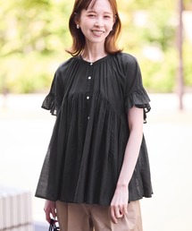 ROPE' PICNIC | コットンボイルギャザーブラウス/リンクコーデ(シャツ/ブラウス)