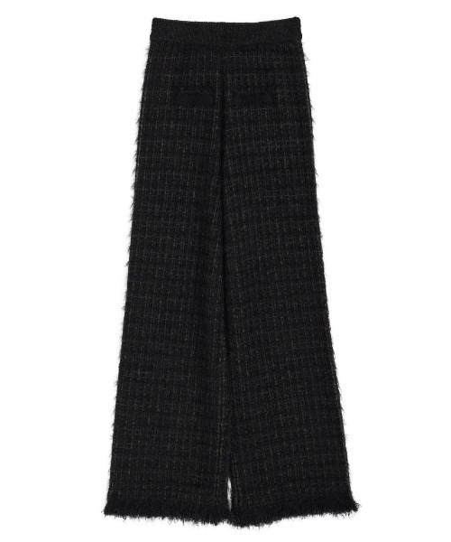 TWEED FRINGE KNIT PANTS（その他パンツ）｜Ameri（アメリ）の