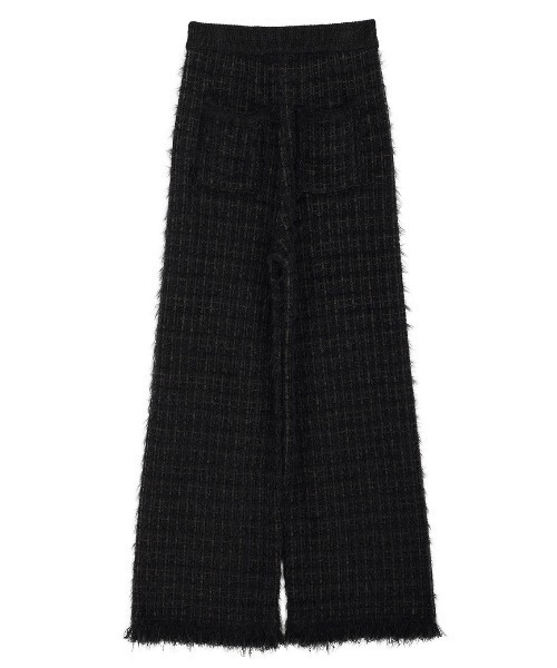 TWEED FRINGE KNIT PANTS（その他パンツ）｜Ameri（アメリ）の