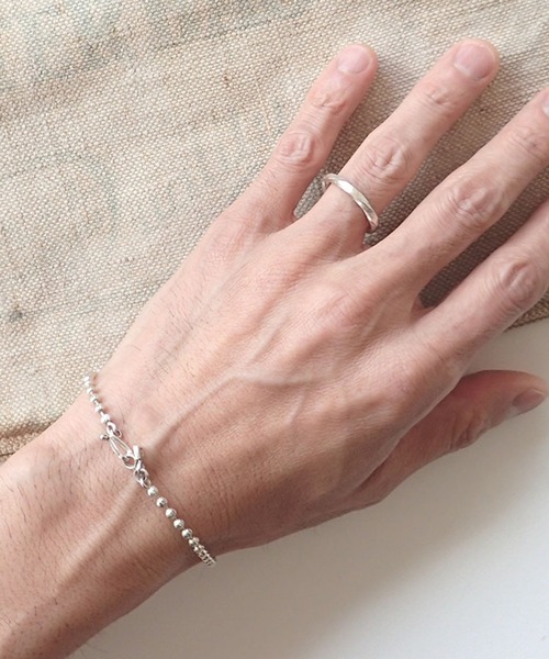 MANANAS】Facet Ball Chain Bracelet Silver925 UNISEX（ブレスレット 