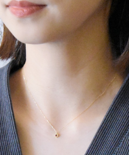 LAZY SUSAN（レイジースーザン）の「ネックレスシックス　ルビーＫ１８（ネックレス・レディース・ゴールド・FREE）」の5枚目の写真