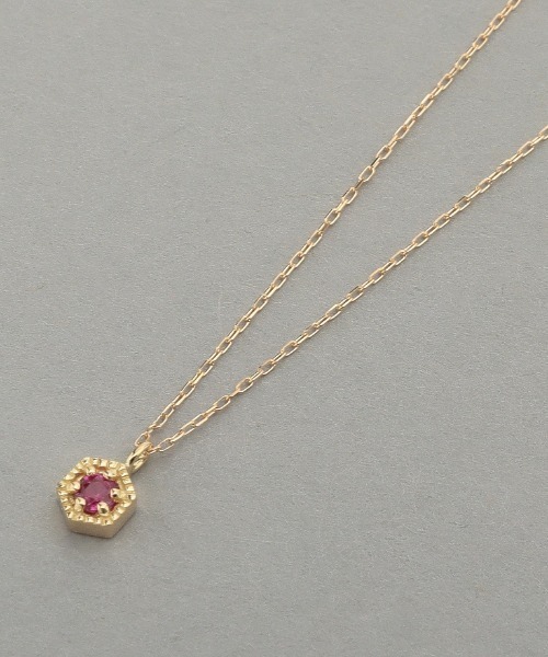 LAZY SUSAN（レイジースーザン）の「ネックレスシックス　ルビーＫ１８（ネックレス・レディース・ゴールド・FREE）」の6枚目の写真