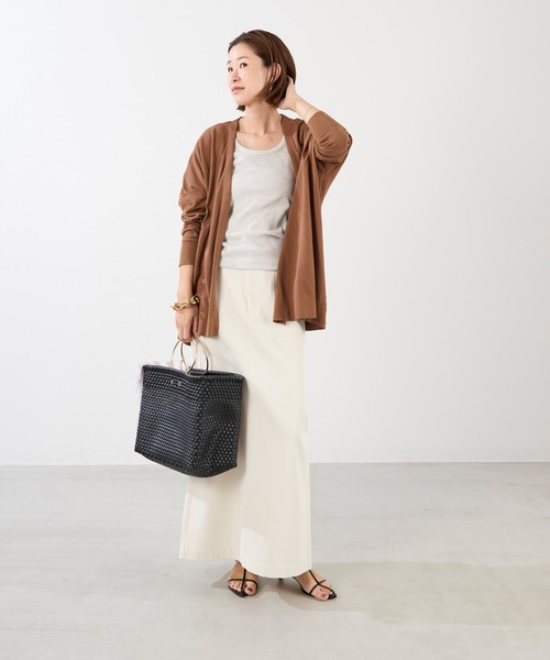 SANRAMI（サンラミ）の「SANRAMI 25SS別注メタルハンドルトート（かごバッグ・レディース・ブラック・FREE）」の16枚目の写真