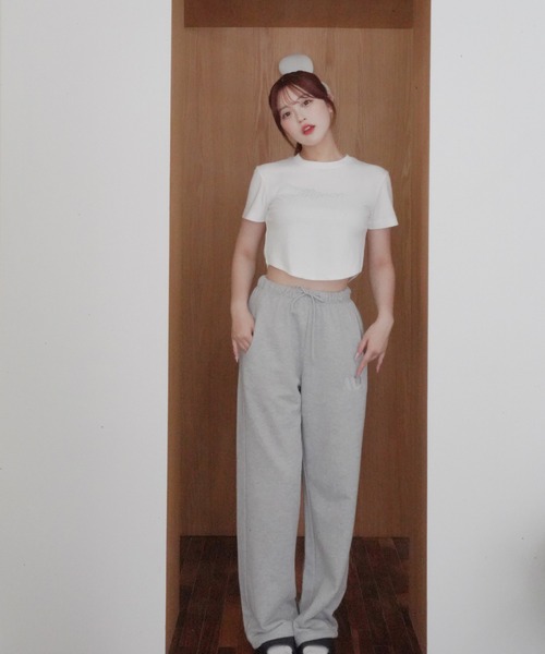 mignon（ミニョン）の「【Mignon/ミニョン】MG LOGO sweat pants / ロゴスウェットパンツ（スウェットパンツ・レディース・グレー・FREE）」の3枚目の写真