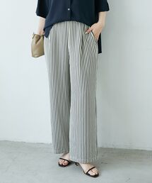 le.coeur blanc | ドビーストライプサッカータックパンツ(その他パンツ)