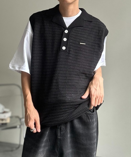 韓国大人気 【Umbro】レイヤード★ニットベストBLOKE Style★ 韓国大人気 【Umbro】レイヤード☆ニットベストBLOKE Style