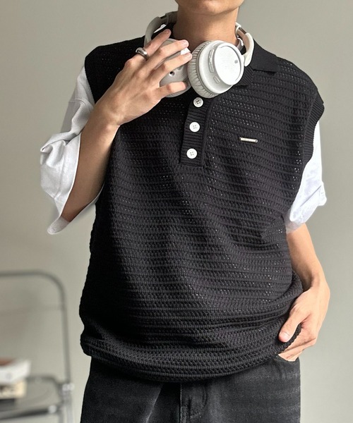 韓国大人気 【Umbro】レイヤード★ニットベストBLOKE Style★ 韓国大人気 【Umbro】レイヤード☆ニットベストBLOKE Style