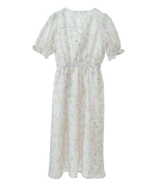 Areeam(アリーム)の「ボタニカルフラワーカシュクールワンピース(ワンピース・レディース・オフホワイト・FREE)」の8枚目の写真