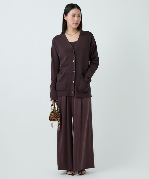 Chaos(カオス)の「Chaos(カオス)/シルクコンロアカーデ 【セットアップ可】(カーディガン/ボレロ・レディース・ブラック/ライトグレー/ダークブラウン系・FREE)」の10枚目の写真