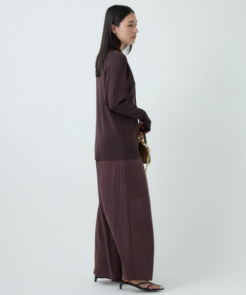 Chaos(カオス)の「Chaos(カオス)/シルクコンロアカーデ 【セットアップ可】(カーディガン/ボレロ・レディース・ブラック/ライトグレー/ダークブラウン系・FREE)」の8枚目の写真