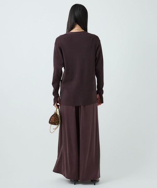 Chaos(カオス)の「Chaos(カオス)/シルクコンロアカーデ 【セットアップ可】(カーディガン/ボレロ・レディース・ブラック/ライトグレー/ダークブラウン系・FREE)」の7枚目の写真