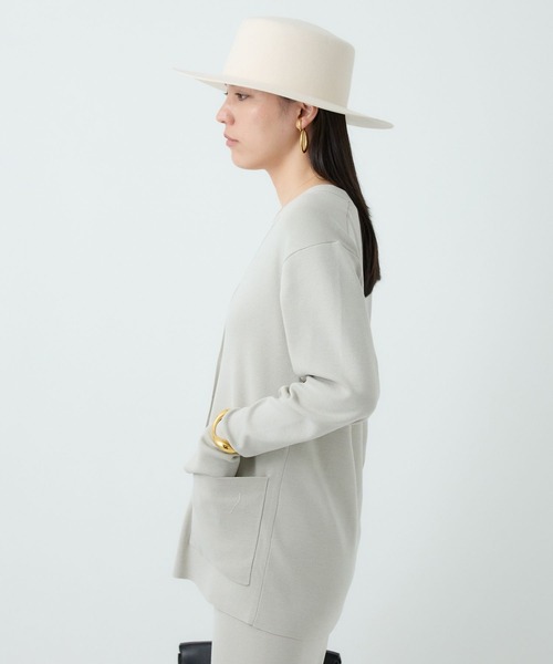 Chaos(カオス)の「Chaos(カオス)/シルクコンロアカーデ 【セットアップ可】(カーディガン/ボレロ・レディース・ブラック/ライトグレー/ダークブラウン系・FREE)」の19枚目の写真