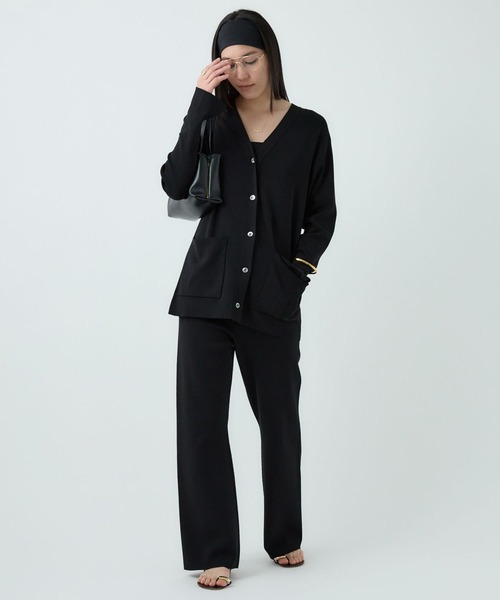 Chaos(カオス)の「Chaos(カオス)/シルクコンロアカーデ 【セットアップ可】(カーディガン/ボレロ・レディース・ブラック/ライトグレー/ダークブラウン系・FREE)」の16枚目の写真