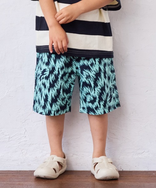 Life Support Products(ライフサポートプロダクツ)の「総柄ショーツ(その他パンツ・キッズ・オフホワイト/ブルー/ブラック/アイボリー/ドット/ネイビー/ストライプ/カモフラージュ/チェック/ピンク・100/110/120/130/140/150/80/90/95)」の1枚目の写真