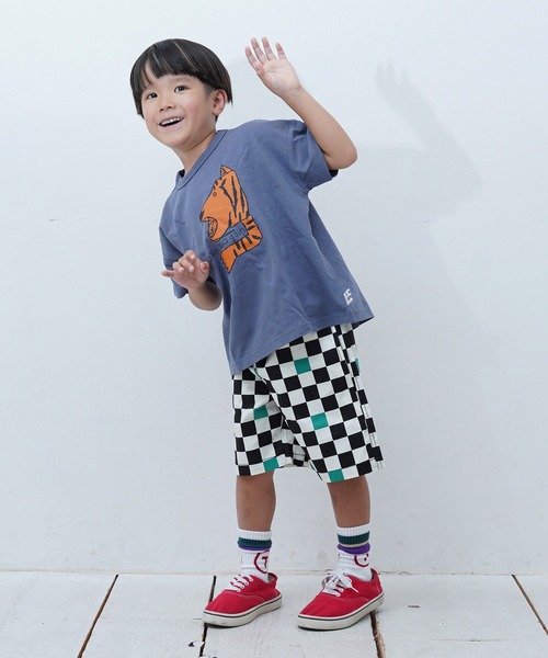 Life Support Products(ライフサポートプロダクツ)の「総柄ショーツ(その他パンツ・キッズ・オフホワイト/ブルー/ブラック/アイボリー/ドット/ネイビー/ストライプ/カモフラージュ/チェック/ピンク・100/110/120/130/140/150/80/90/95)」の12枚目の写真