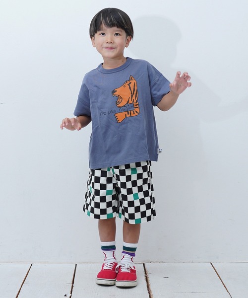 Life Support Products(ライフサポートプロダクツ)の「総柄ショーツ(その他パンツ・キッズ・オフホワイト/ブルー/ブラック/アイボリー/ドット/ネイビー/ストライプ/カモフラージュ/チェック/ピンク・100/110/120/130/140/150/80/90/95)」の14枚目の写真