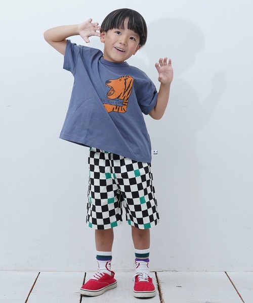 Life Support Products(ライフサポートプロダクツ)の「総柄ショーツ(その他パンツ・キッズ・オフホワイト/ブルー/ブラック/アイボリー/ドット/ネイビー/ストライプ/カモフラージュ/チェック/ピンク・100/110/120/130/140/150/80/90/95)」の15枚目の写真