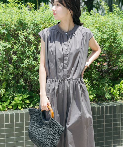 美品　アパルトモン　Vneck Gather Onepieceギャザーワンピース AMERICAN HOLIC ワンピース サラックールアソートギャザー
