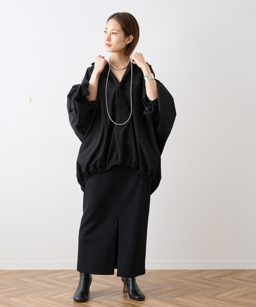 journal standard L'essage（ジャーナルスタンダードレサージュ）の「《追加》《別注》【ILL ONE EIGHTY/イル ワンエイティ】SLEEPING SMOCK：ブルゾン（その他アウター・レディース・ブラック/カーキ・FREE）」の4枚目の写真