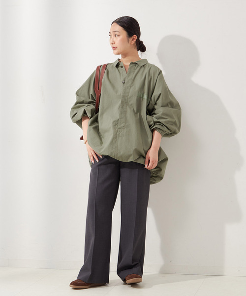 journal standard L'essage（ジャーナルスタンダードレサージュ）の「《追加》《別注》【ILL ONE EIGHTY/イル ワンエイティ】SLEEPING SMOCK：ブルゾン（その他アウター・レディース・ブラック/カーキ・FREE）」の9枚目の写真