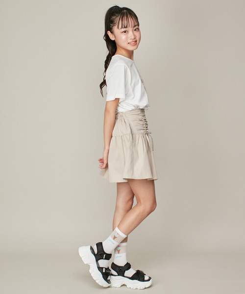 JENNI love（ジェニィラブ）の「【ひんやり素材・UVカット】接触冷感スイーツプリントT（Tシャツ/カットソー・キッズ・チャコールグレー/ピンク/オフホワイト・140cm/130cm/160cm/150cm）」の4枚目の写真