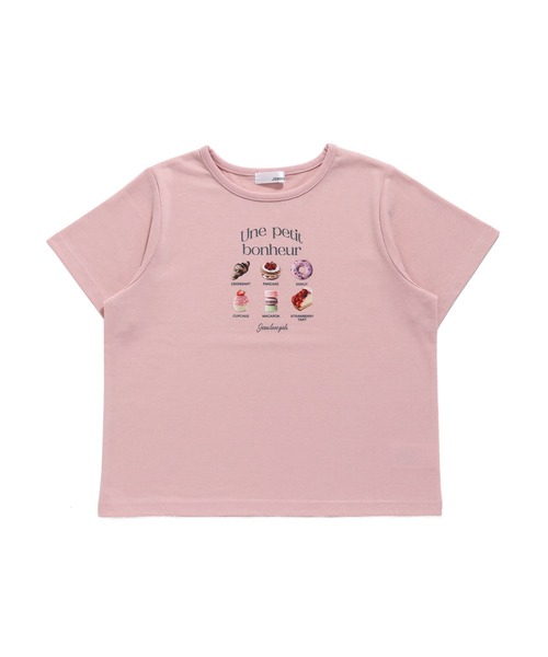 JENNI love（ジェニィラブ）の「【ひんやり素材・UVカット】接触冷感スイーツプリントT（Tシャツ/カットソー・キッズ・チャコールグレー/ピンク/オフホワイト・140cm/130cm/160cm/150cm）」の14枚目の写真