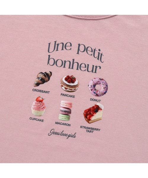 JENNI love（ジェニィラブ）の「【ひんやり素材・UVカット】接触冷感スイーツプリントT（Tシャツ/カットソー・キッズ・チャコールグレー/ピンク/オフホワイト・140cm/130cm/160cm/150cm）」の17枚目の写真