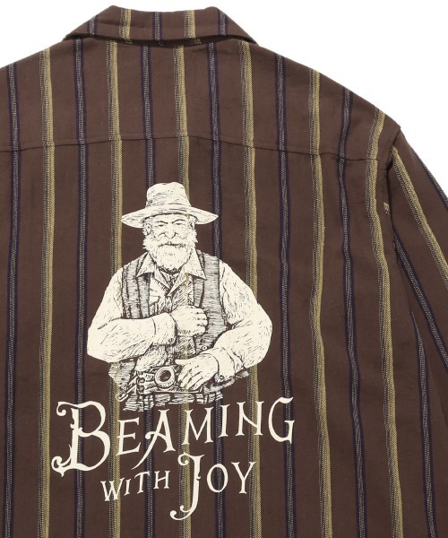 KRIFF MAYER(クリフメイヤー)の「ストライプフランネルシャツ(シャツ/ブラウス・メンズ・ダークブラウン/レンガ/ダークグリーン/ネイビー・MEDIUM/LARGE/X-LARGE)」の1枚目の写真