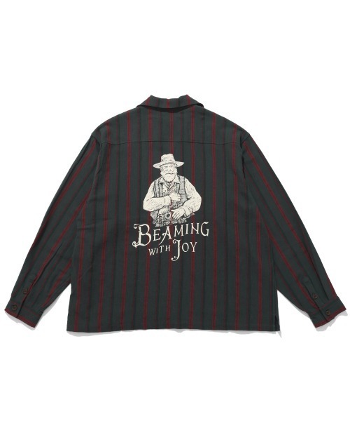 KRIFF MAYER(クリフメイヤー)の「ストライプフランネルシャツ(シャツ/ブラウス・メンズ・ダークブラウン/レンガ/ダークグリーン/ネイビー・MEDIUM/LARGE/X-LARGE)」の5枚目の写真