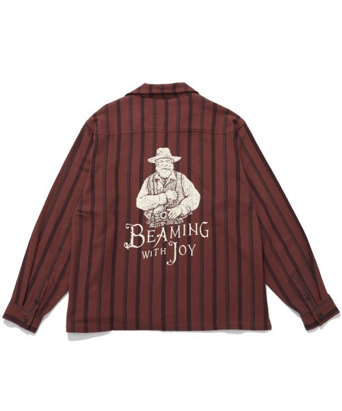 KRIFF MAYER(クリフメイヤー)の「ストライプフランネルシャツ(シャツ/ブラウス・メンズ・ダークブラウン/レンガ/ダークグリーン/ネイビー・MEDIUM/LARGE/X-LARGE)」の7枚目の写真