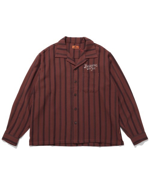 KRIFF MAYER(クリフメイヤー)の「ストライプフランネルシャツ(シャツ/ブラウス・メンズ・ダークブラウン/レンガ/ダークグリーン/ネイビー・MEDIUM/LARGE/X-LARGE)」の8枚目の写真