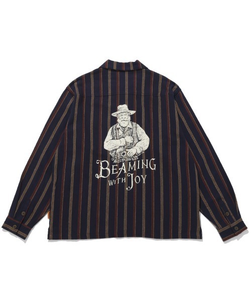 KRIFF MAYER(クリフメイヤー)の「ストライプフランネルシャツ(シャツ/ブラウス・メンズ・ダークブラウン/レンガ/ダークグリーン/ネイビー・MEDIUM/LARGE/X-LARGE)」の11枚目の写真