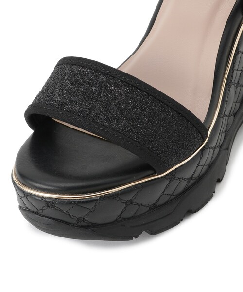 ESPERANZA(エスペランサ)の「キルティングウェッジソールスポサン(サンダル・レディース・アイボリー系8/ブラック系8・LL/S/M/L)」の7枚目の写真