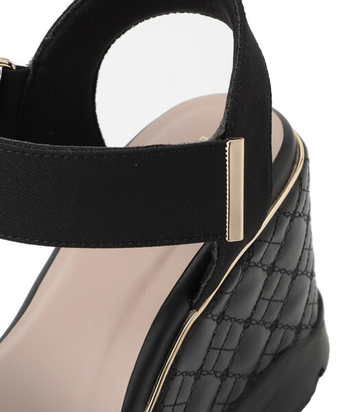 ESPERANZA(エスペランサ)の「キルティングウェッジソールスポサン(サンダル・レディース・アイボリー系8/ブラック系8・LL/S/M/L)」の8枚目の写真