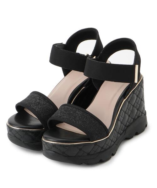 ESPERANZA(エスペランサ)の「キルティングウェッジソールスポサン(サンダル・レディース・アイボリー系8/ブラック系8・LL/S/M/L)」の13枚目の写真