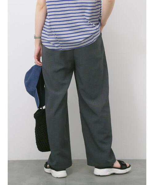 Samansa Mos2 blue（サマンサモスモスブルー）の「リネンタッチイージーパンツ（その他パンツ・レディース・オレンジ/カーキ/チャコールグレー・F）」の10枚目の写真