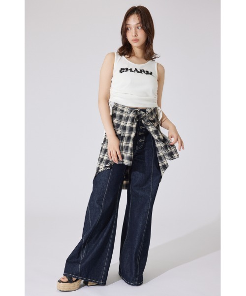 tシャツ ビジュードロストタンクトップス 夏服 ノースリーブトップス レディース ビジュードロストタンクトップス 夏服 ノースリーブトップス（T