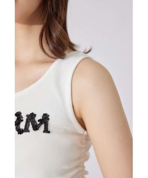 tシャツ ビジュードロストタンクトップス 夏服 ノースリーブトップス レディース ビジュードロストタンクトップス 夏服 ノースリーブトップス（T