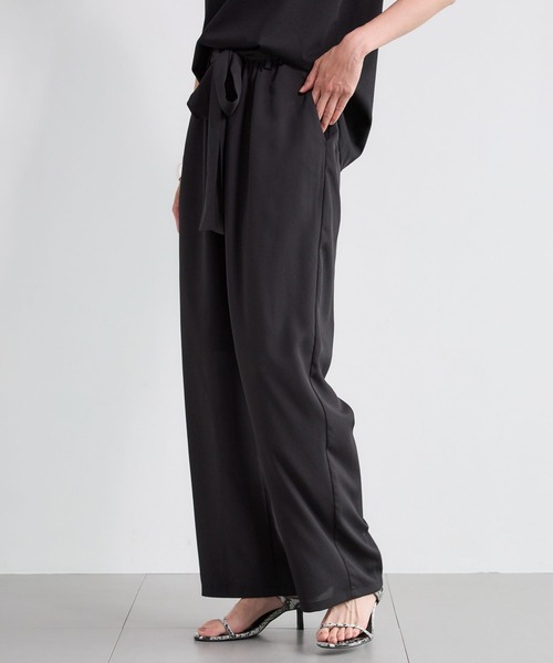 BARNYARDSTORM(バンヤードストーム)の「BARNYARDSTORM / セミテーパードトロミパンツ<セットアップ対応>(その他パンツ・レディース・レオパード/ブラック・M/S)」の9枚目の写真