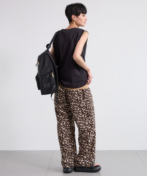BARNYARDSTORM(バンヤードストーム)の「BARNYARDSTORM / セミテーパードトロミパンツ<セットアップ対応>(その他パンツ・レディース・レオパード/ブラック・M/S)」の19枚目の写真