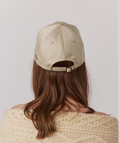 Chapeau d' O（シャポードオー）の「Chapeau d' O  Double Satin 6P Cap / シャポードオー（キャップ・レディース・ブラック/ブラウン/ベージュ・FREE）」の8枚目の写真